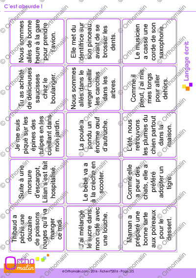 Page 3 de la fiche