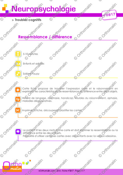 Page 1 de la fiche