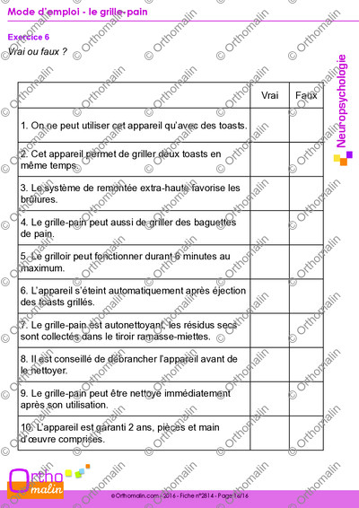 Page 16 de la fiche