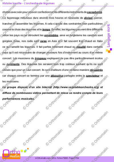 Page 17 de la fiche