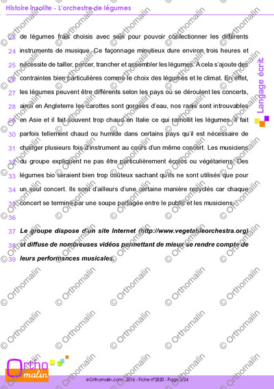 Page 3 de la fiche