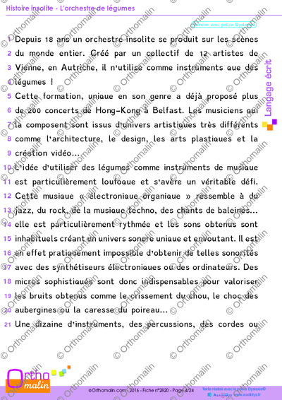 Page 4 de la fiche