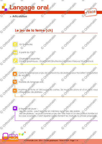 Page 1 de la fiche