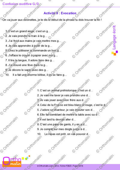 Page 18 de la fiche