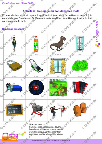 Page 5 de la fiche