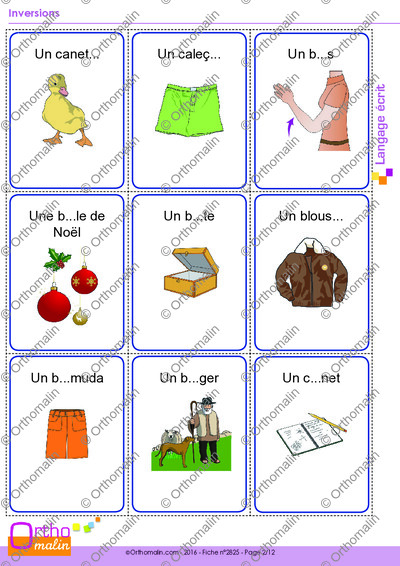 Page 2 de la fiche