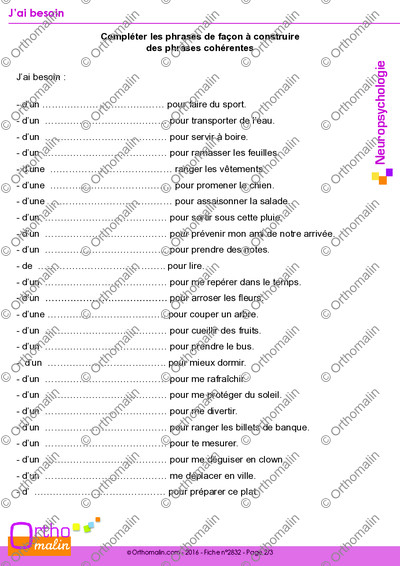 Page 2 de la fiche