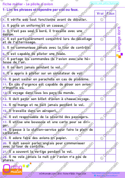 Page 3 de la fiche