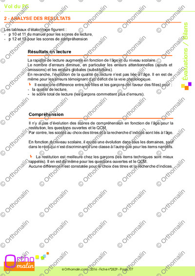 Page 7 de la fiche