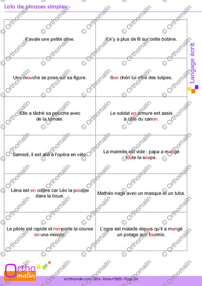 Page 5 de la fiche