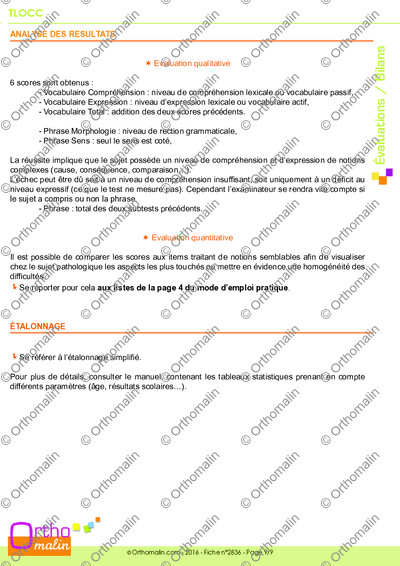 Page 9 de la fiche