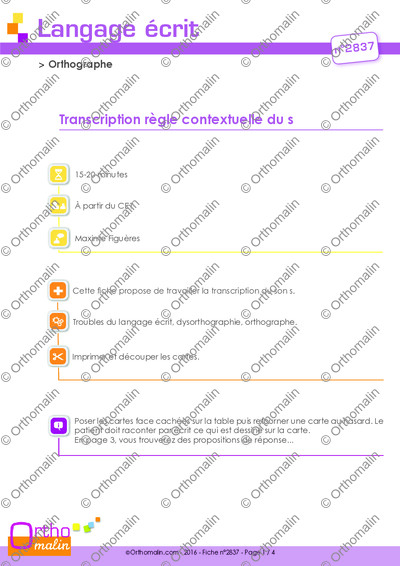 Page 1 de la fiche