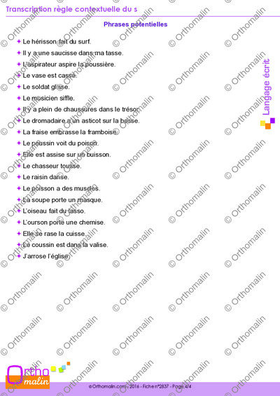 Page 4 de la fiche