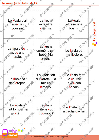 Page 8 de la fiche