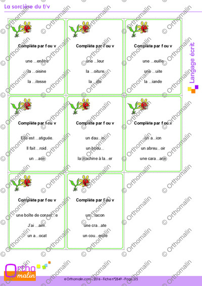 Page 3 de la fiche