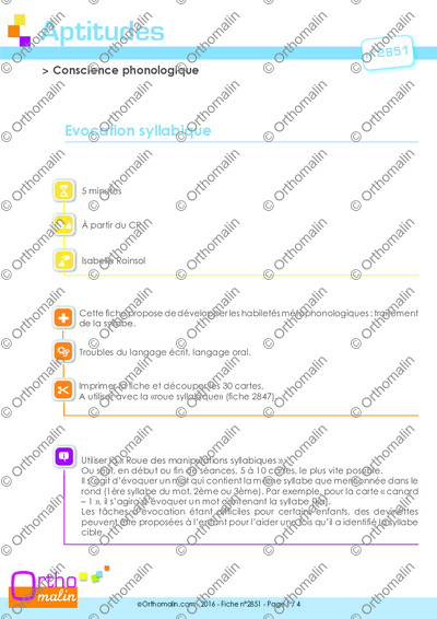 Page 1 de la fiche