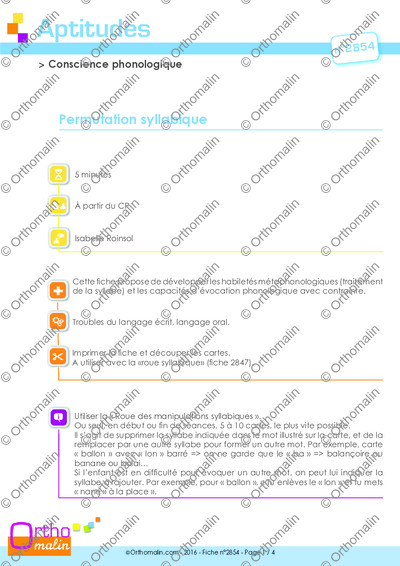 Page 1 de la fiche