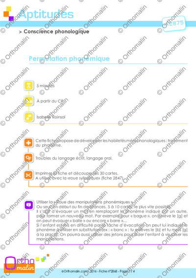 Page 1 de la fiche