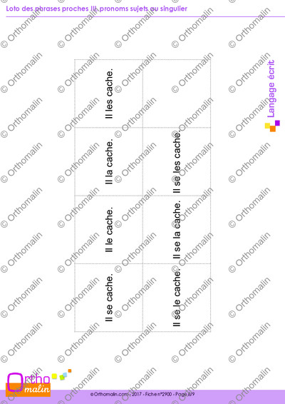 Page 8 de la fiche