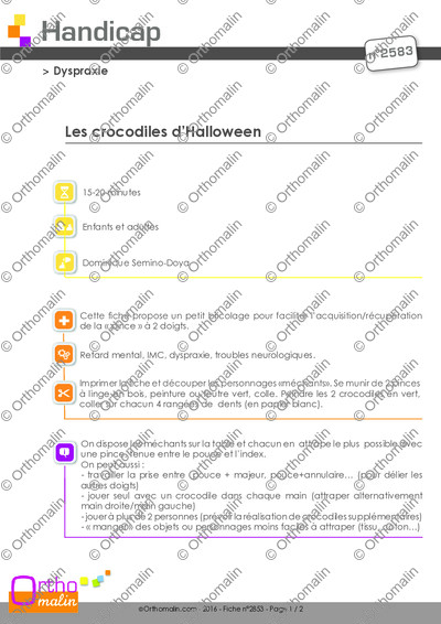 Page 1 de la fiche
