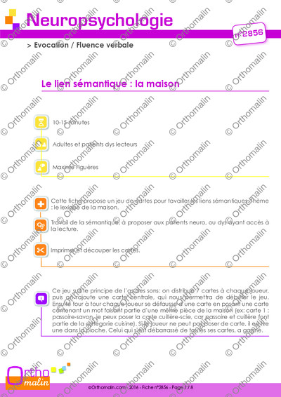 Page 1 de la fiche