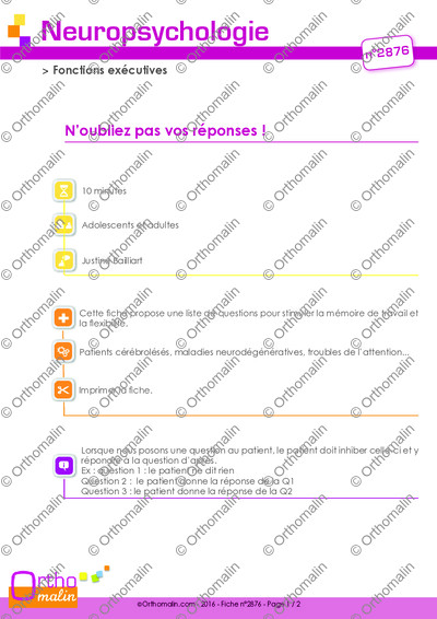 Page 1 de la fiche
