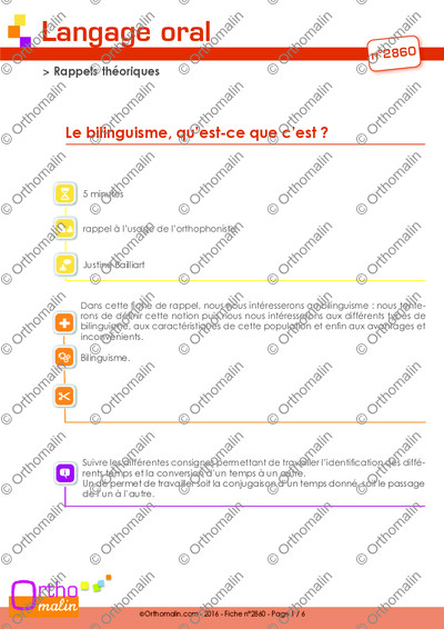 Page 1 de la fiche