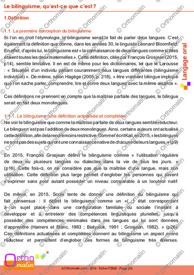 Page 2 de la fiche