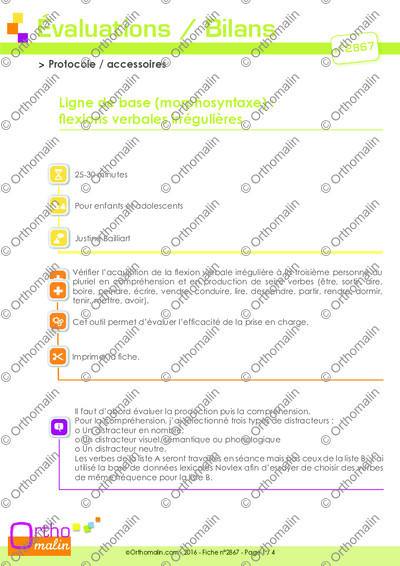 Page 1 de la fiche