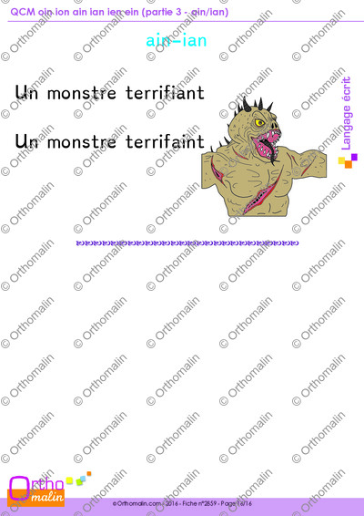 Page 16 de la fiche