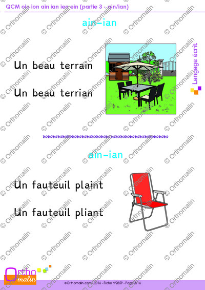 Page 3 de la fiche