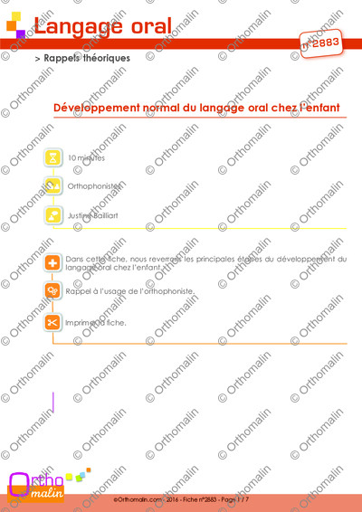 Page 1 de la fiche