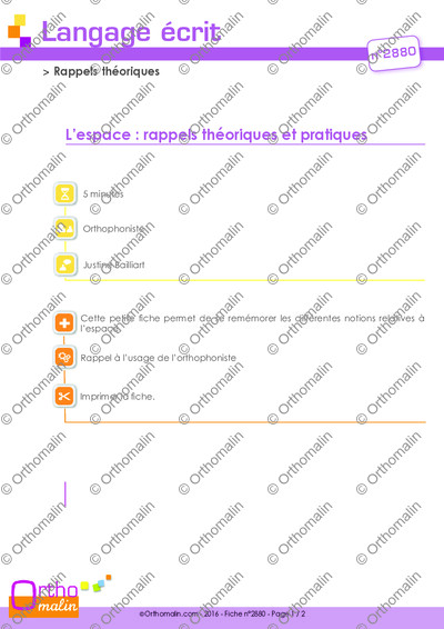 Page 1 de la fiche