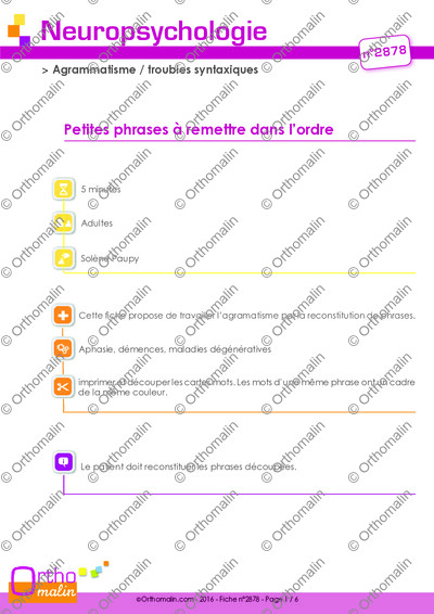 Page 1 de la fiche