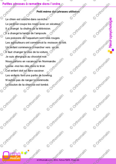 Page 6 de la fiche