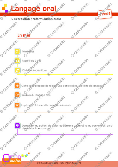 Page 1 de la fiche