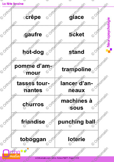 Page 11 de la fiche