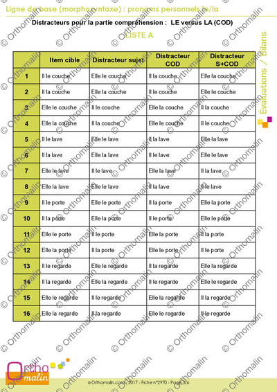 Page 3 de la fiche