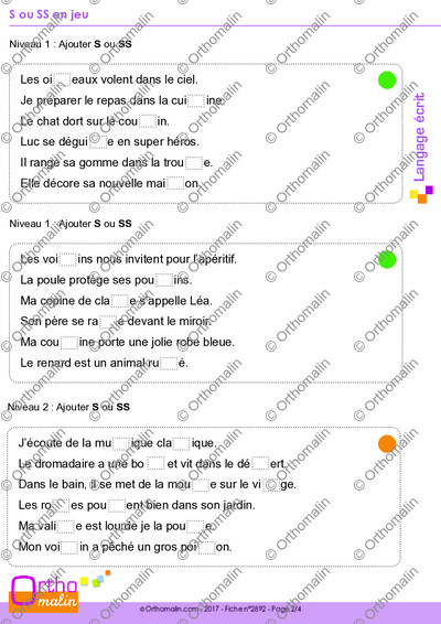 Page 2 de la fiche