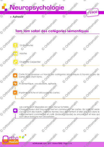 Page 1 de la fiche