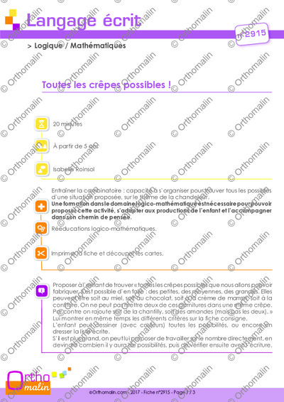 Page 1 de la fiche