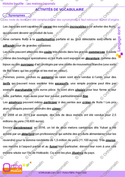 Page 15 de la fiche