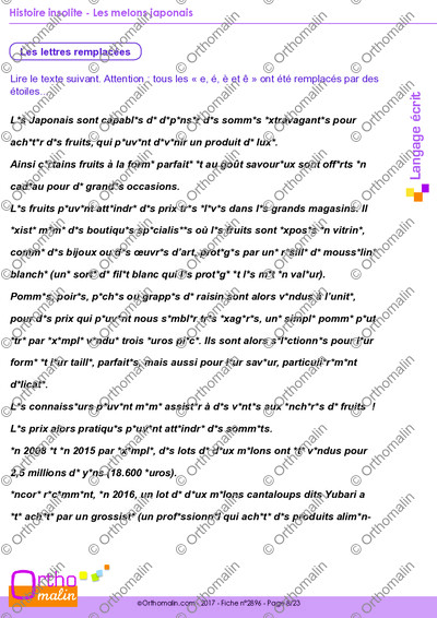 Page 8 de la fiche
