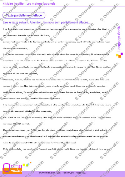 Page 10 de la fiche