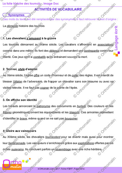 Page 10 de la fiche