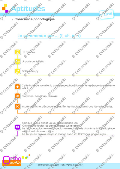 Page 1 de la fiche