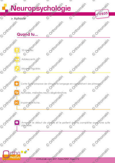 Page 1 de la fiche