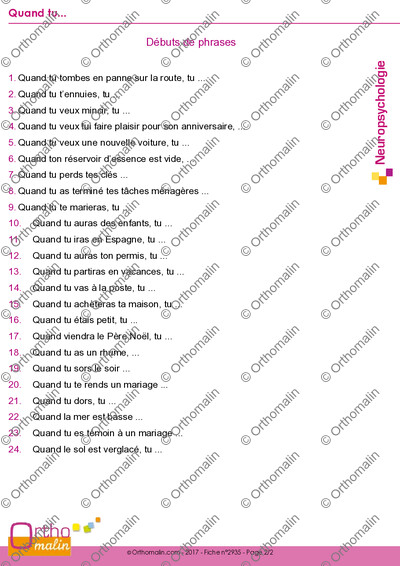 Page 2 de la fiche
