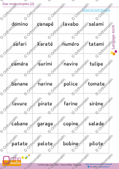 Page 4 de la fiche