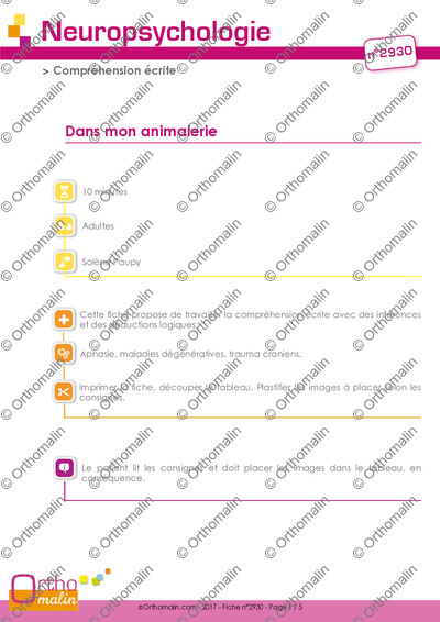 Page 1 de la fiche